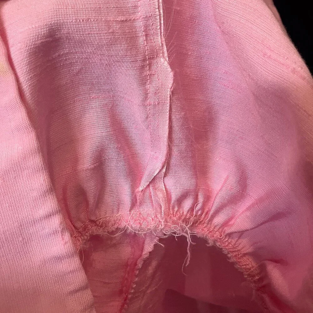 Vintage Pink Handmade Prairie Dress with Matching Apron